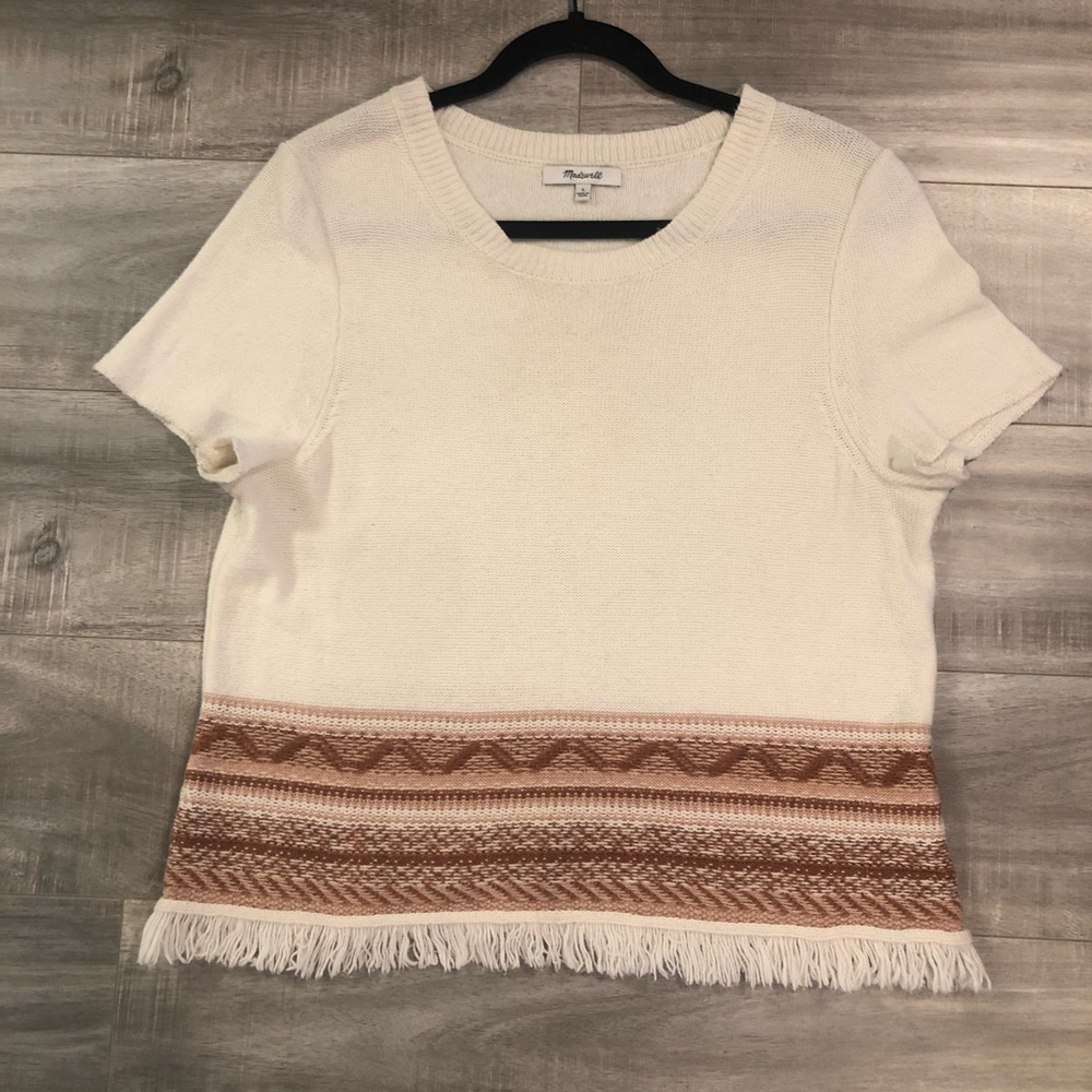 Madewell Woven Cream Top